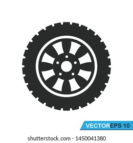 car wheel icon vector design template