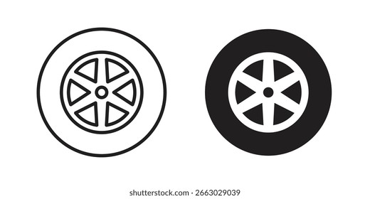 Fahrzeugrad Symbol Vektor Design Element Logo Vorlage