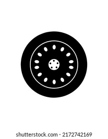 car wheel icon vector illustration logo template