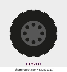 car, wheel, icon, vector illustration EPS 10