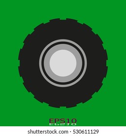 car, wheel, icon, vector illustration EPS 10