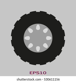car, wheel, icon, vector illustration EPS 10