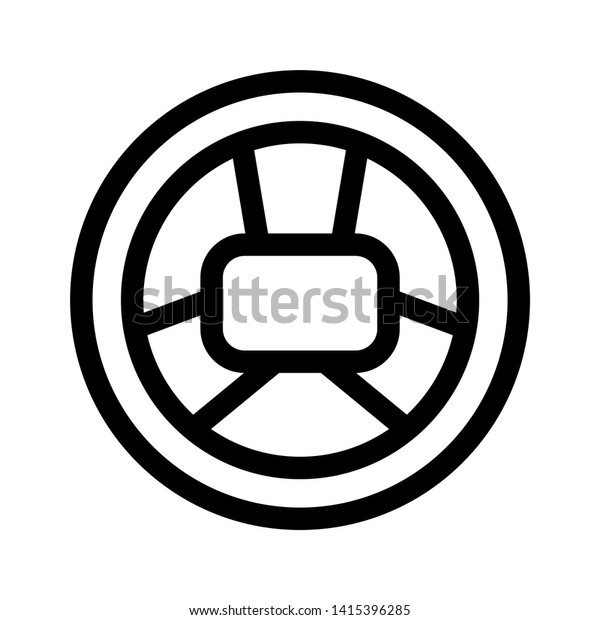 Car wheel icon.\
vector illustration -\
Vector