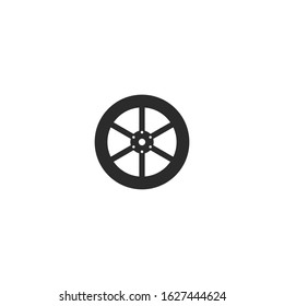 Car wheel Icon vector sign isolated for graphic and web design. Car wheel symbol template color editable on white background.