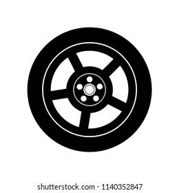 Car Wheel icon vector icon. Simple element illustration. Car Wheel symbol design. Can be used for web and mobile.