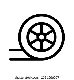 Car Wheel Icon Vector Symbol Design Illustration