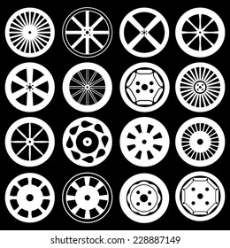 Car Wheel Icons