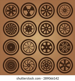 Car Wheel Icons