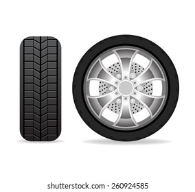 Car wheel illustration