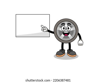 Autoradgrafik bei der Präsentation , Zeichendesign