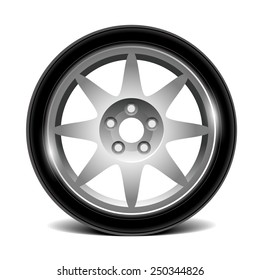 car wheel isolated