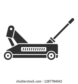 Car wheel jack icon. Simple illustration of car wheel jack vector icon for web design isolated on white background