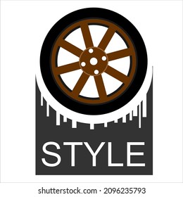 car wheel modification style logo
