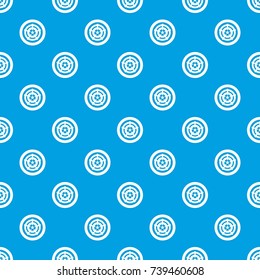 Car wheel pattern repeat seamless in blue color for any design. Vector geometric illustration