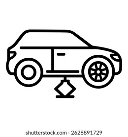Car wheel replacement icon on white background vector
Vector car icon