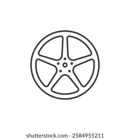 Car wheel rims icon design