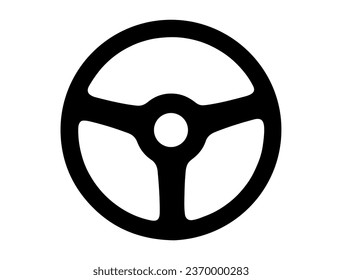 Car wheel silhouette vector art white background