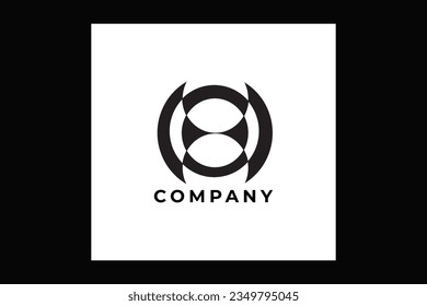 Diseño del logotipo de la plantilla de la rueda del automóvil con color negro