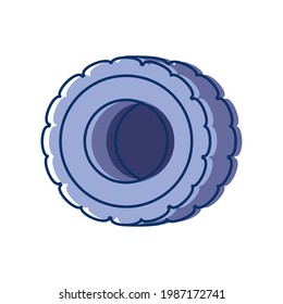 car wheel tool icon isolated