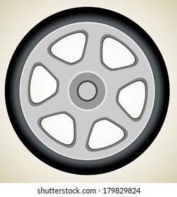 car wheel vector 