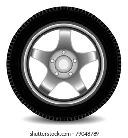 Car Wheel, vector