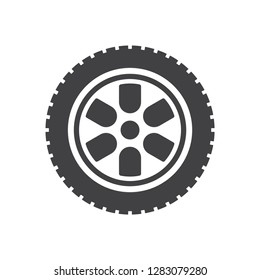 car wheel vector icon