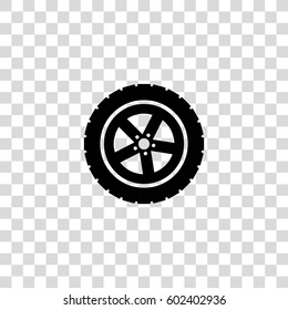 Car Wheel Vector Icon