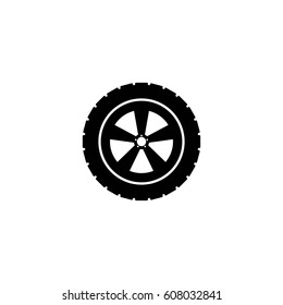 car wheel vector icon