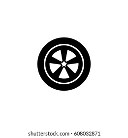 car wheel vector icon