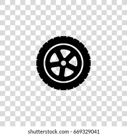 car wheel vector icon