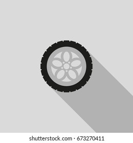 car wheel vector icon