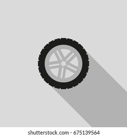 car wheel vector icon