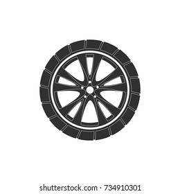 Car Wheel Vector Icon