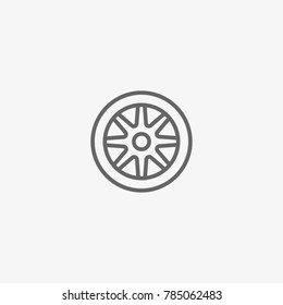 car wheel vector icon