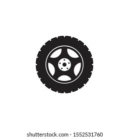 car wheel vector icon design template