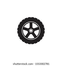 car wheel vector icon design template