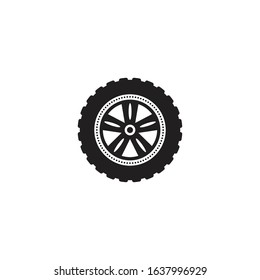 car wheel vector icon design template