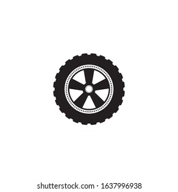 car wheel vector icon design template