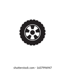 car wheel vector icon design template