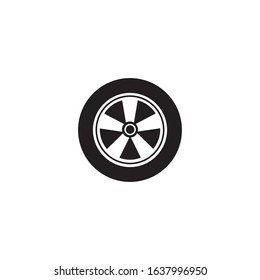 car wheel vector icon design template