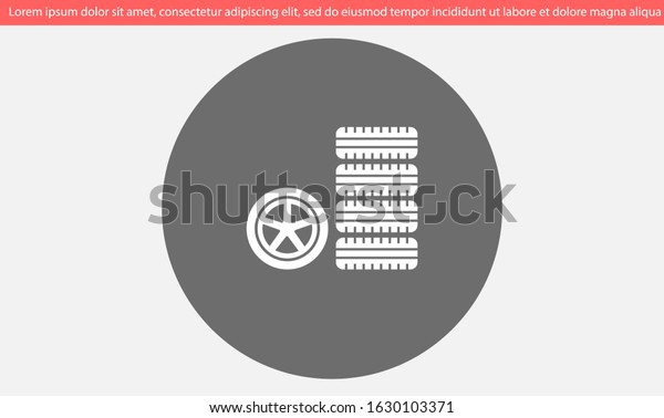 Car wheel vector icon. Wheel
disks icon. Wheel Gear icon vector flat design best vector icon.
Transport tire . Wheel Vector illustration, flat
design.
