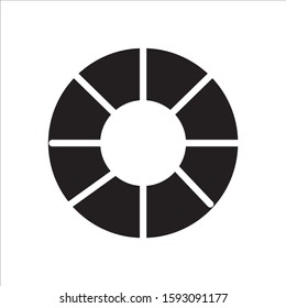 Car wheel vector icon flat design