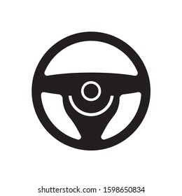 Car wheel vector icon, flat design
