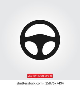 Car wheel vector icon, simple logo vector illustration for graphic and web design.