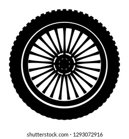 Car wheel. Car wheel vector. Car wheel on a white background. Vector art.