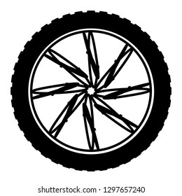Car wheel. Car wheel vector. Car wheel on a white background. Vector art