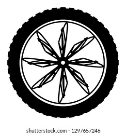 Car wheel. Car wheel vector. Car wheel on a white background. Vector art