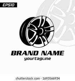 car wheel vector silhouette designs, icon, logo, monochrome, color in black and transparent for conceptual design