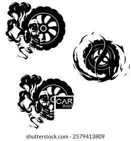 car wheel vector turning wheel clip art.Set of tire and fire flames vector illustration.oveja cara vector.