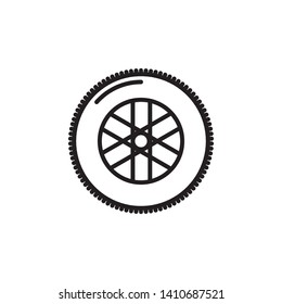 car wheels icon design template